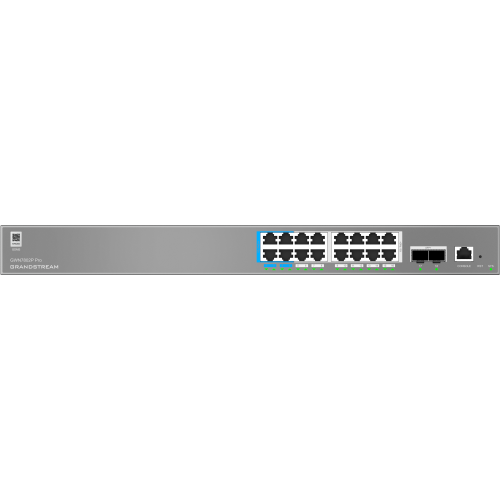 Grandstream GWN7802P PRO 16 Port POE 2 SFP+ Layer 2++ Gigabit Switch ...